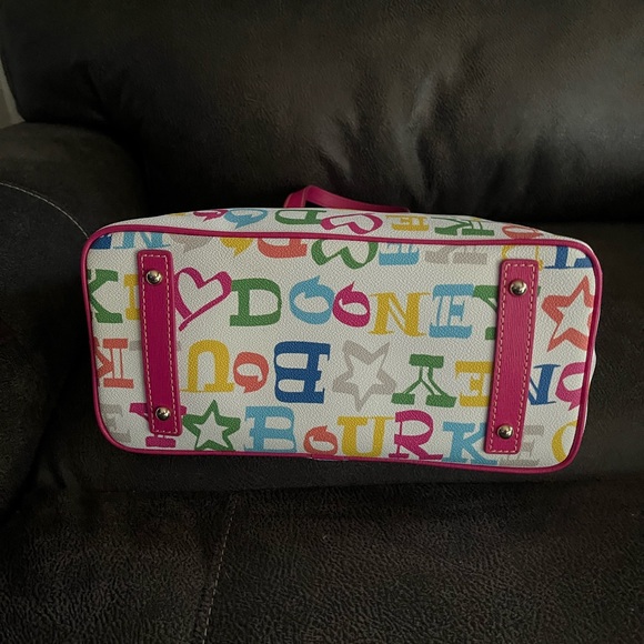 Dooney & Bourke Zip Zip Doodle Rainbow Satchel - Picture 8 of 16